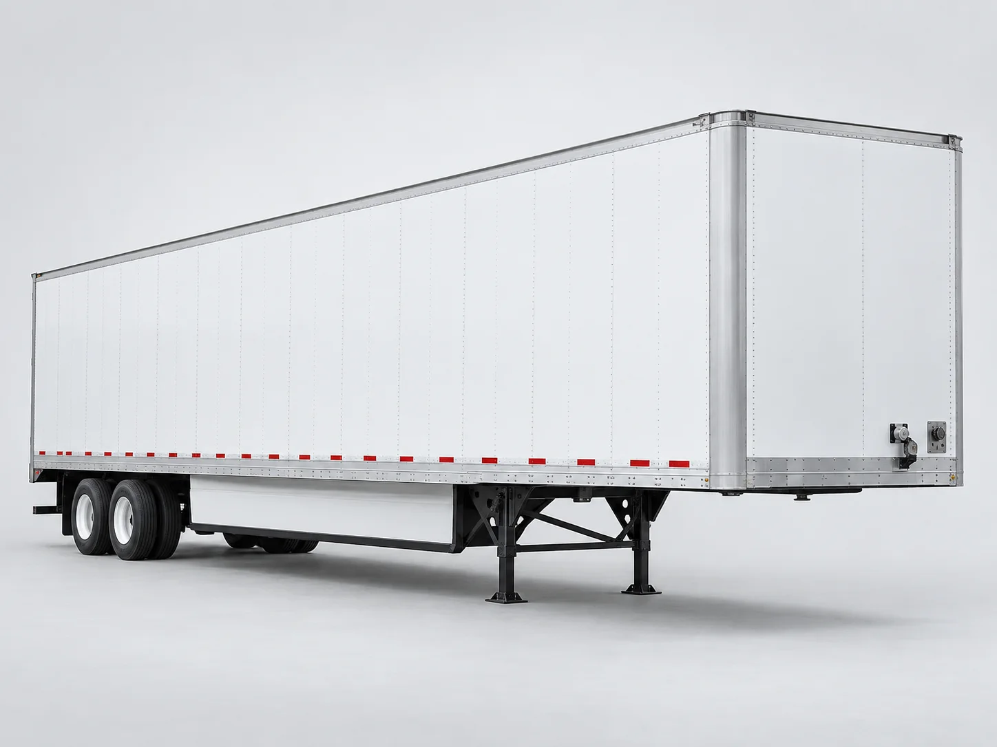 White 53-foot dry van trailer