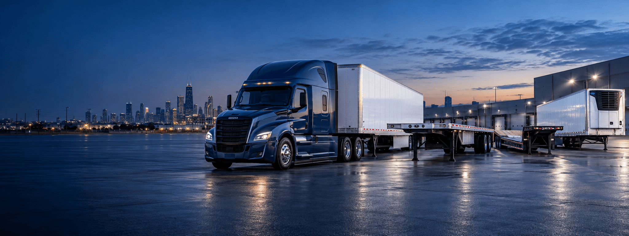 Commercial truck and trailer rental fleet